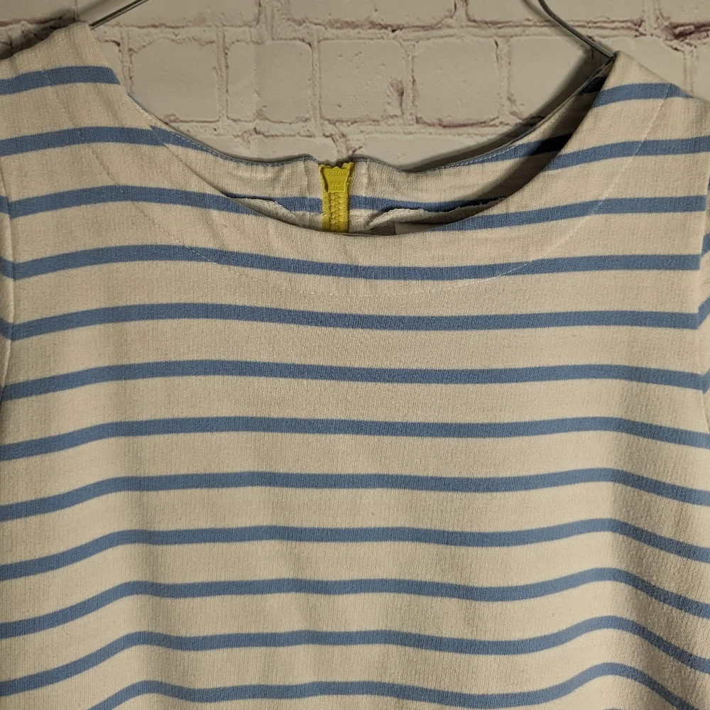 Gymboree Striped Cotton Knit Embroidered Pocket Dress VGUC Girls' 10